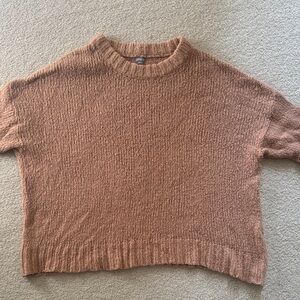 Aerie Warm Brown Crew Neck Sweater